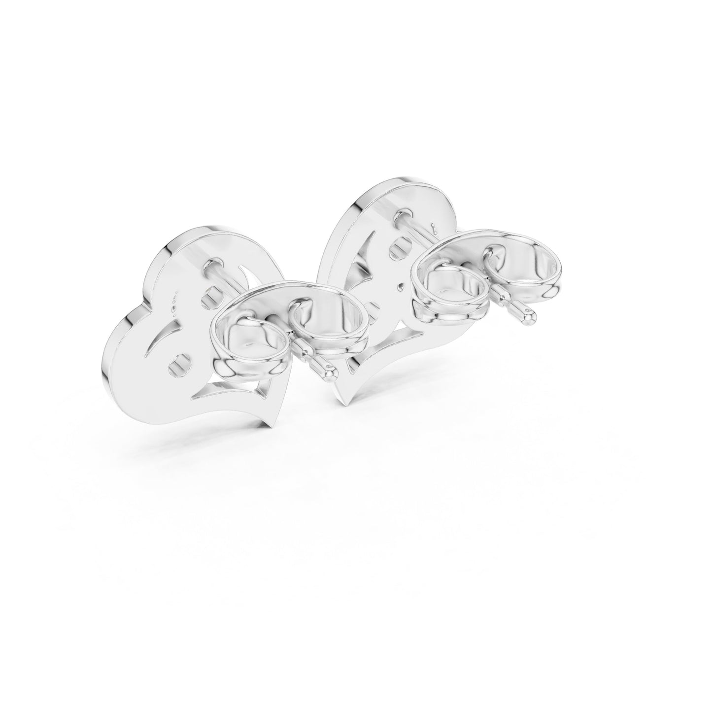 Round Stud Lab Grown Diamond Earrings