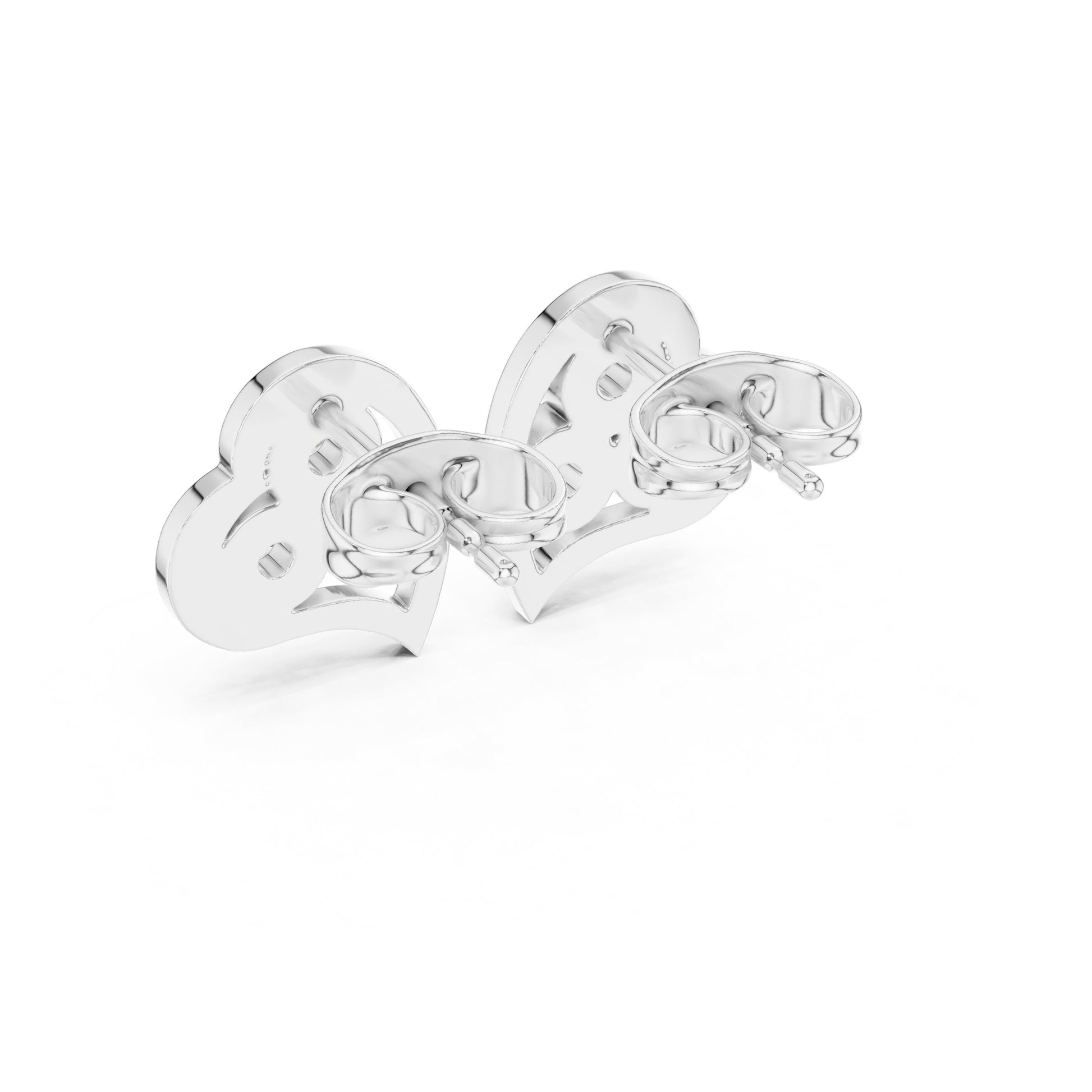 Round Stud Lab Grown Diamond Earrings