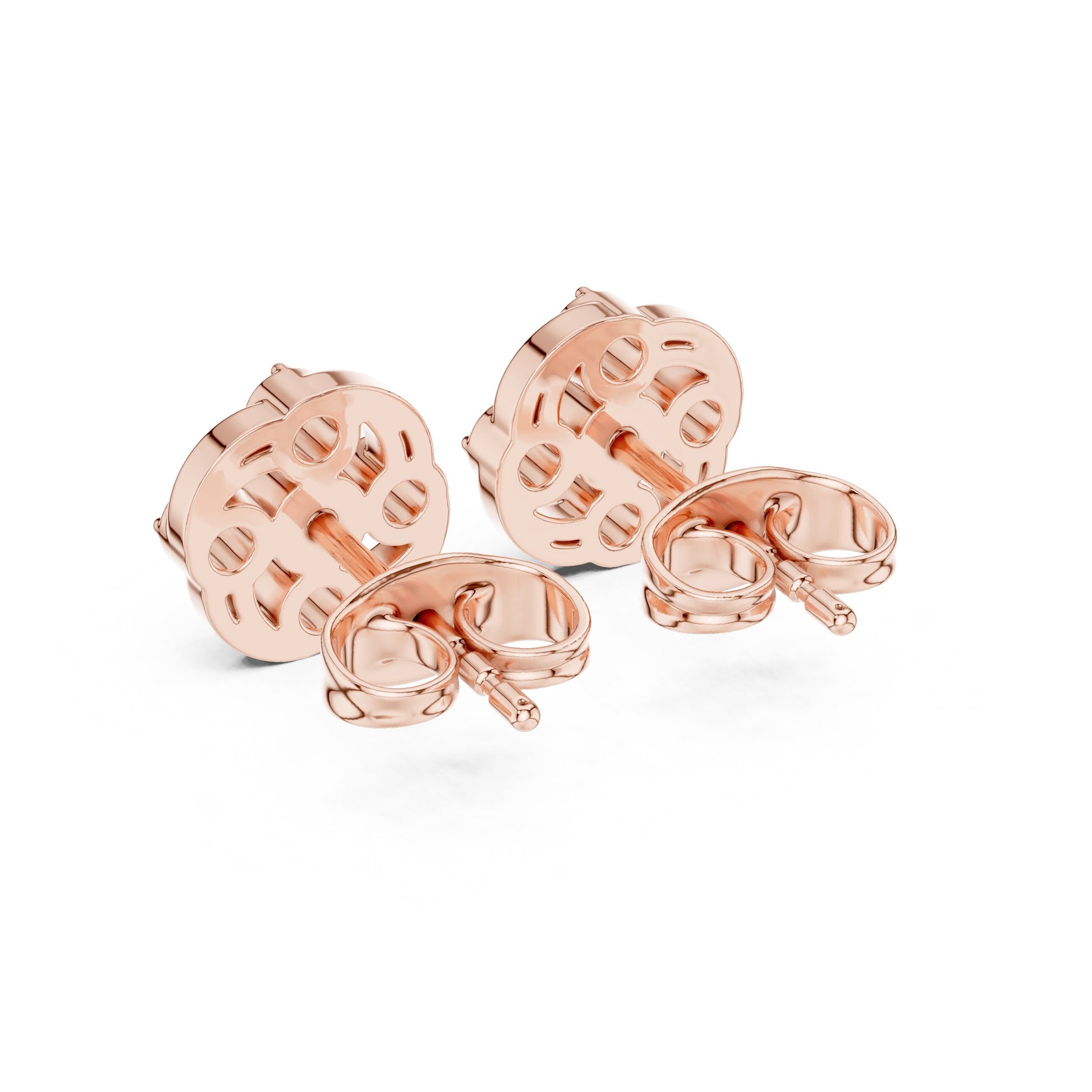 Round Cluster Lab Grown Diamond Earrings