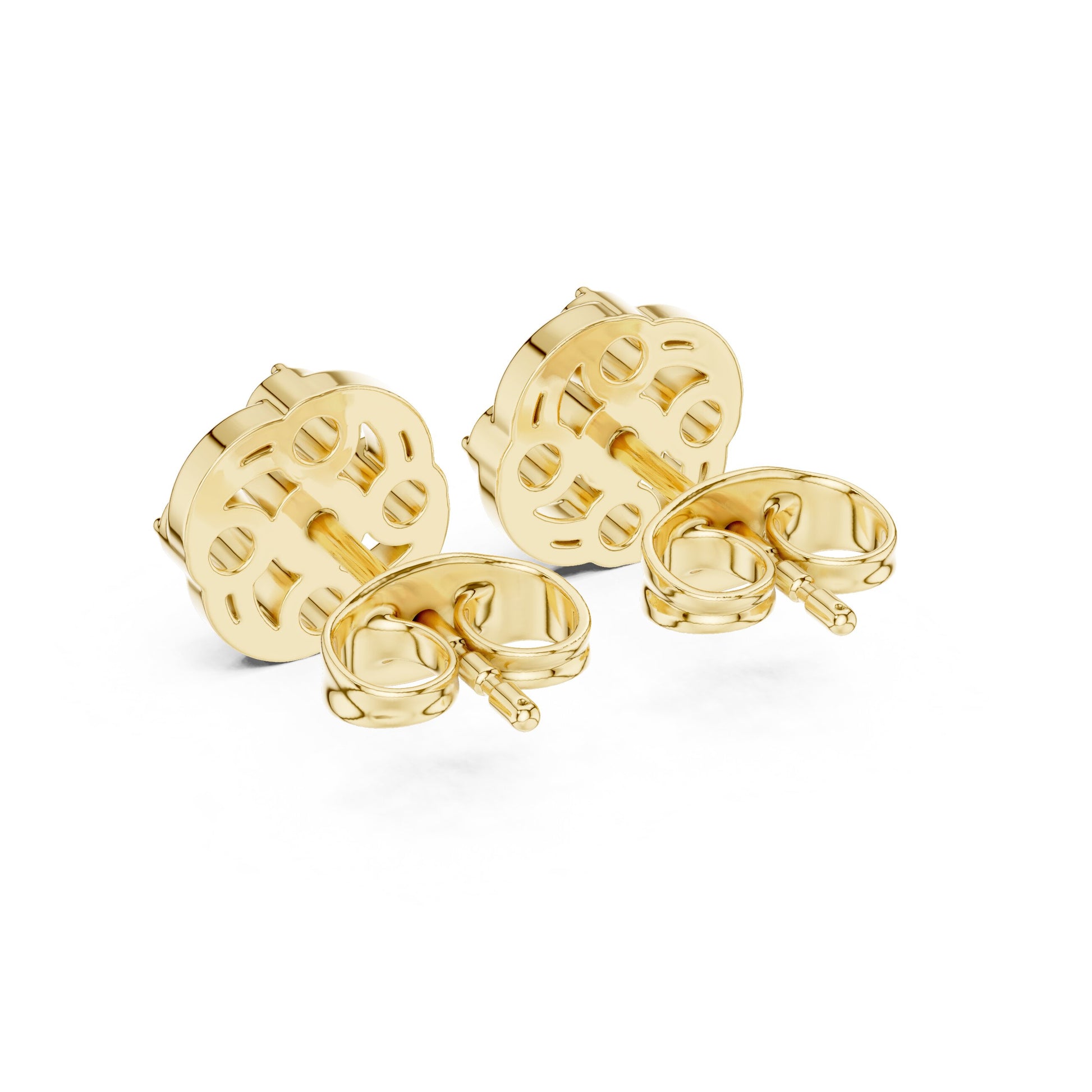 Round Cluster Lab Grown Diamond Earrings