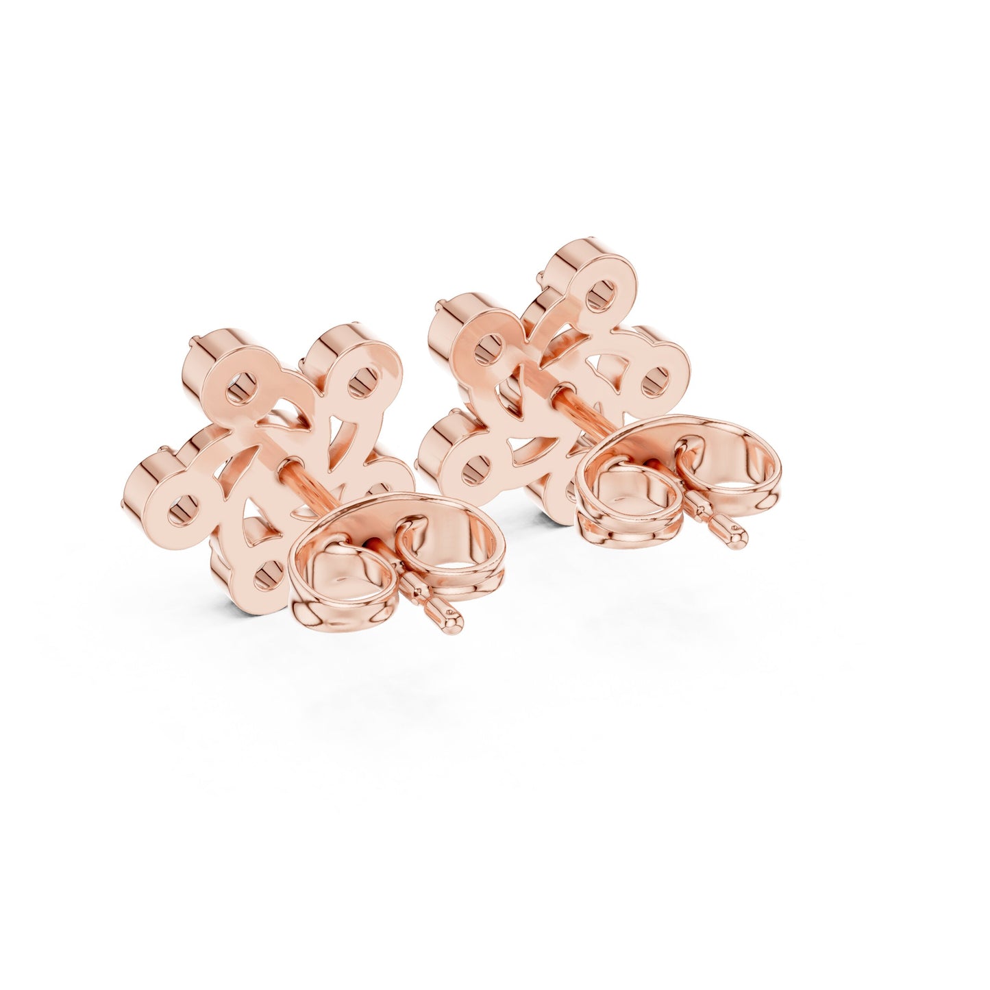 Round Cluster Lab Grown Diamond Earrings
