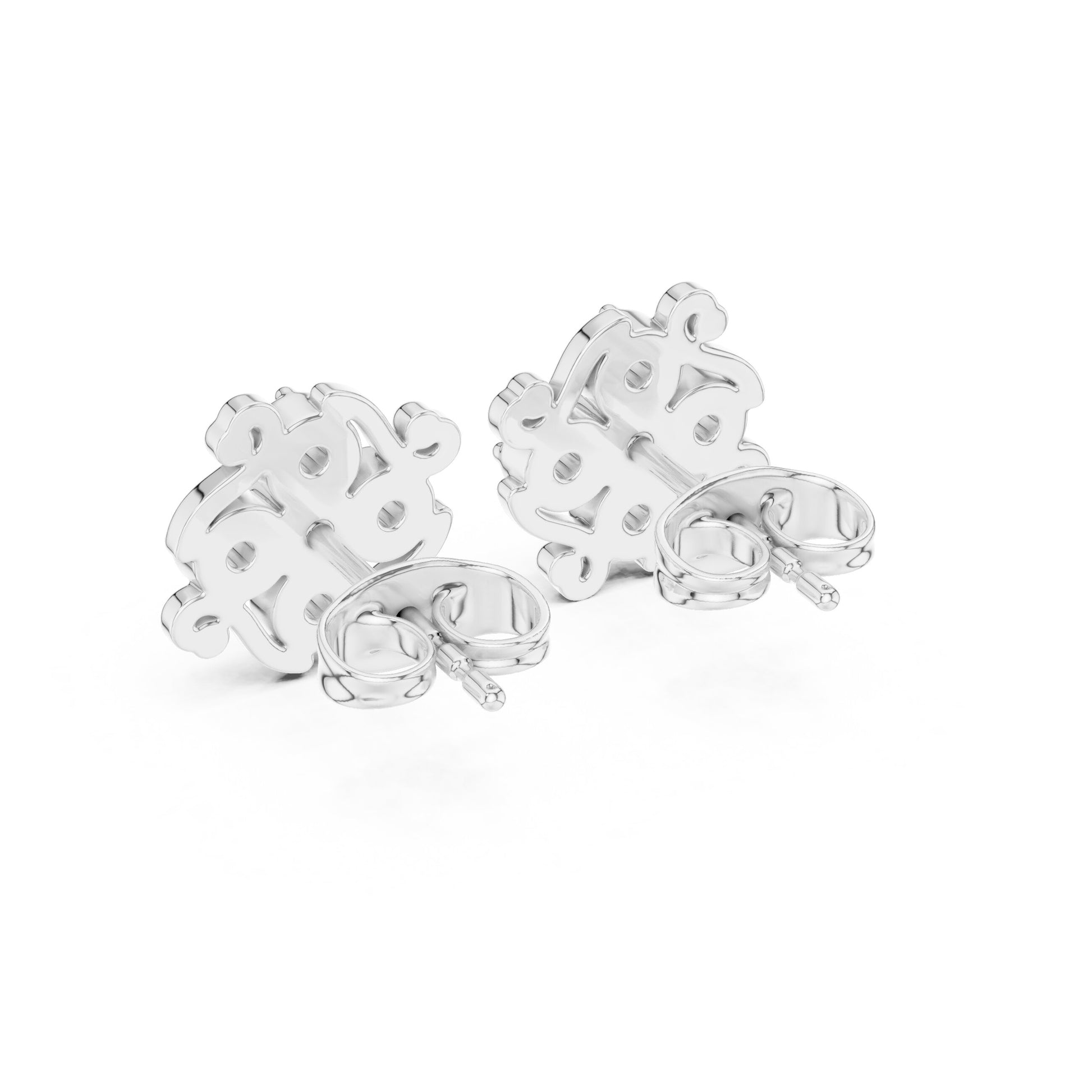 Round Stud Lab Grown Diamond Earrings