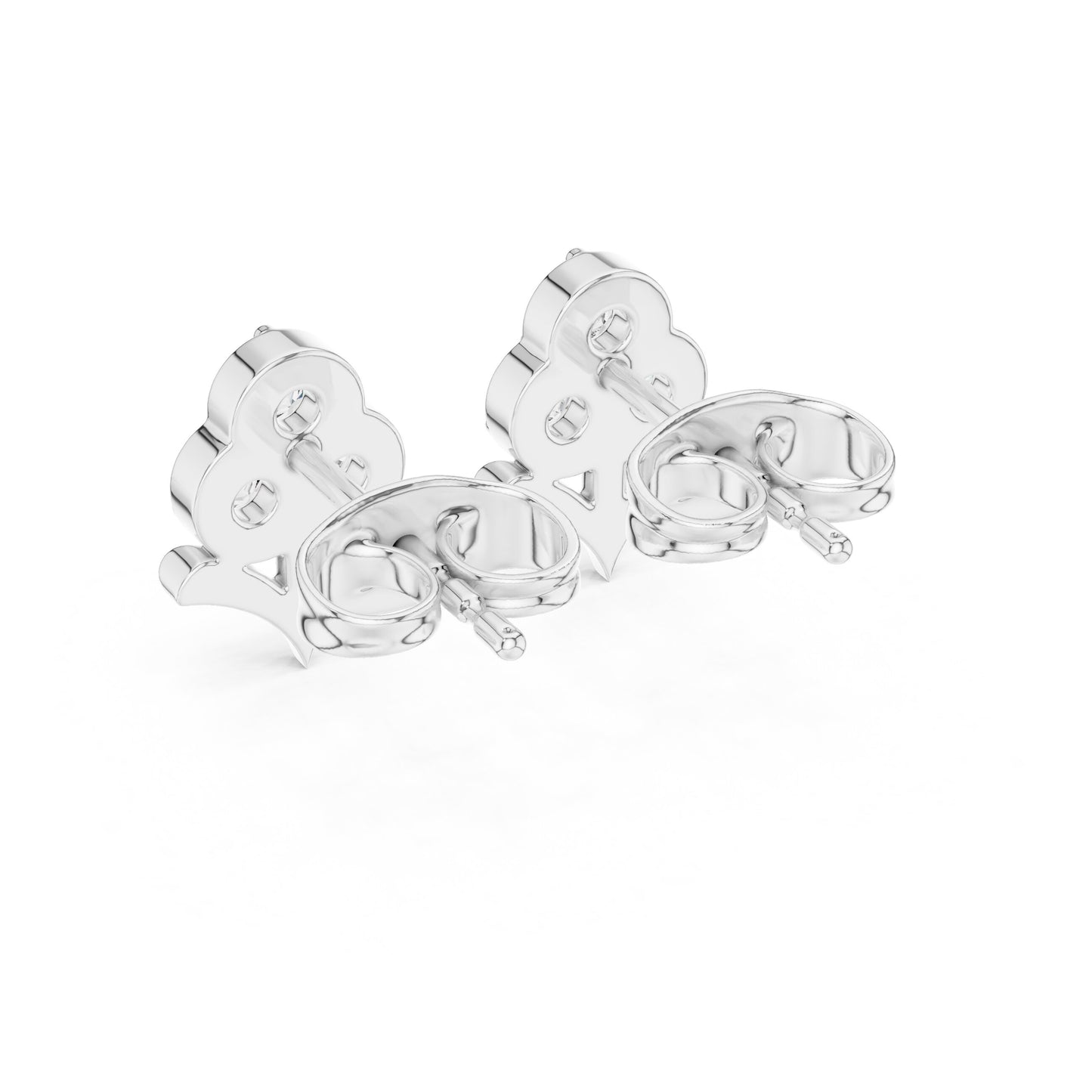 Round Stud Lab Grown Diamond Earrings