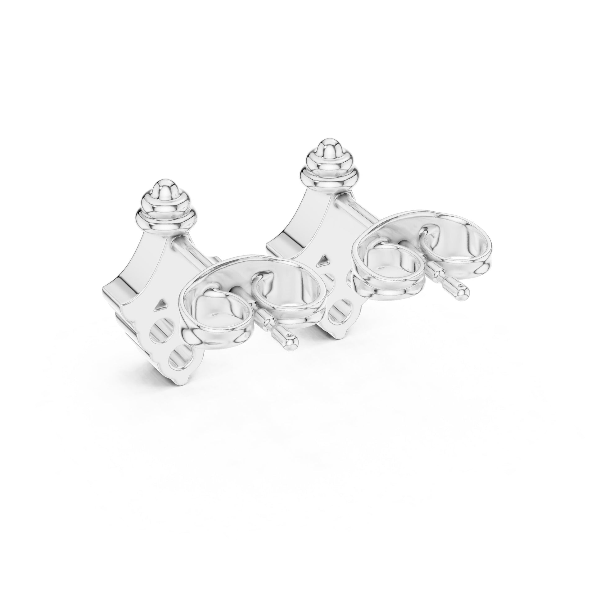 Round Stud Lab Grown Diamond Earrings