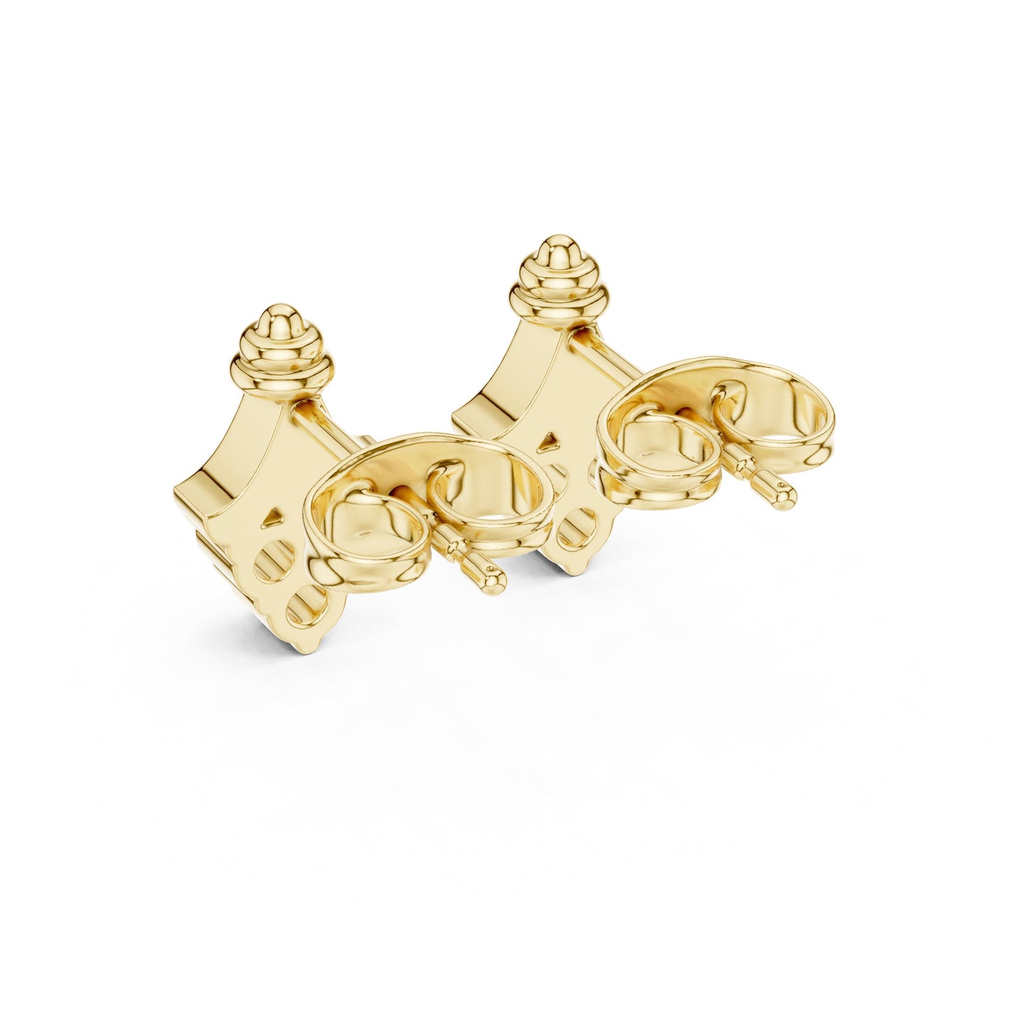 Round Stud Lab Grown Diamond Earrings