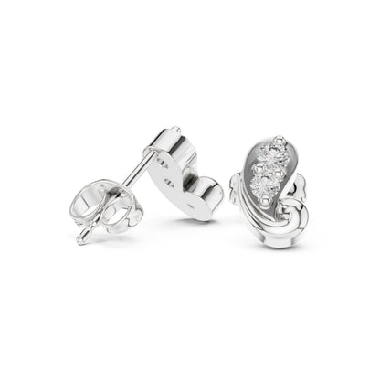 Round Stud Lab Grown Diamond Earrings