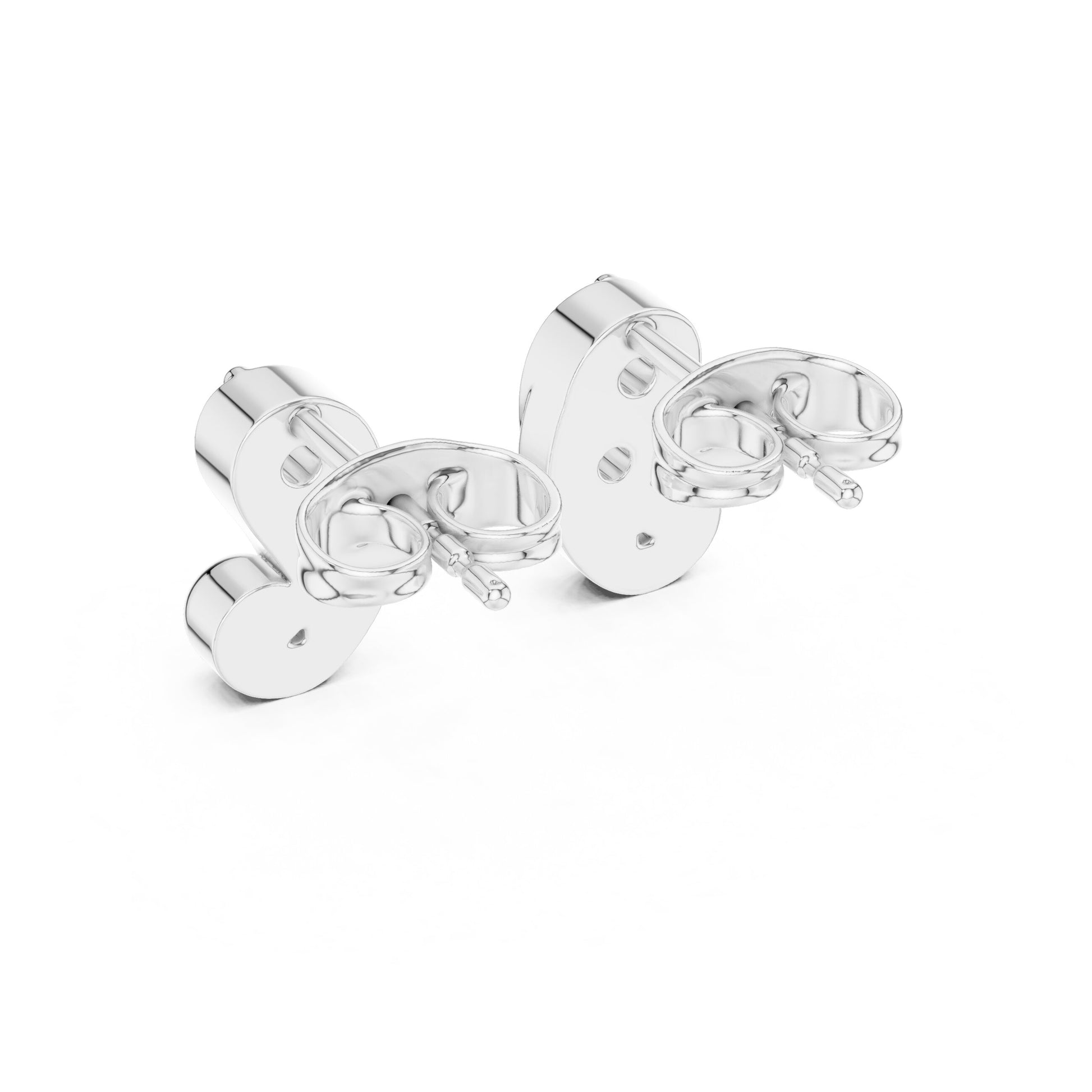 Round Stud Lab Grown Diamond Earrings