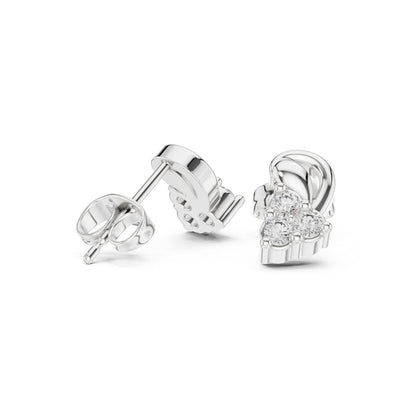 Round Stud Lab Grown Diamond Earrings