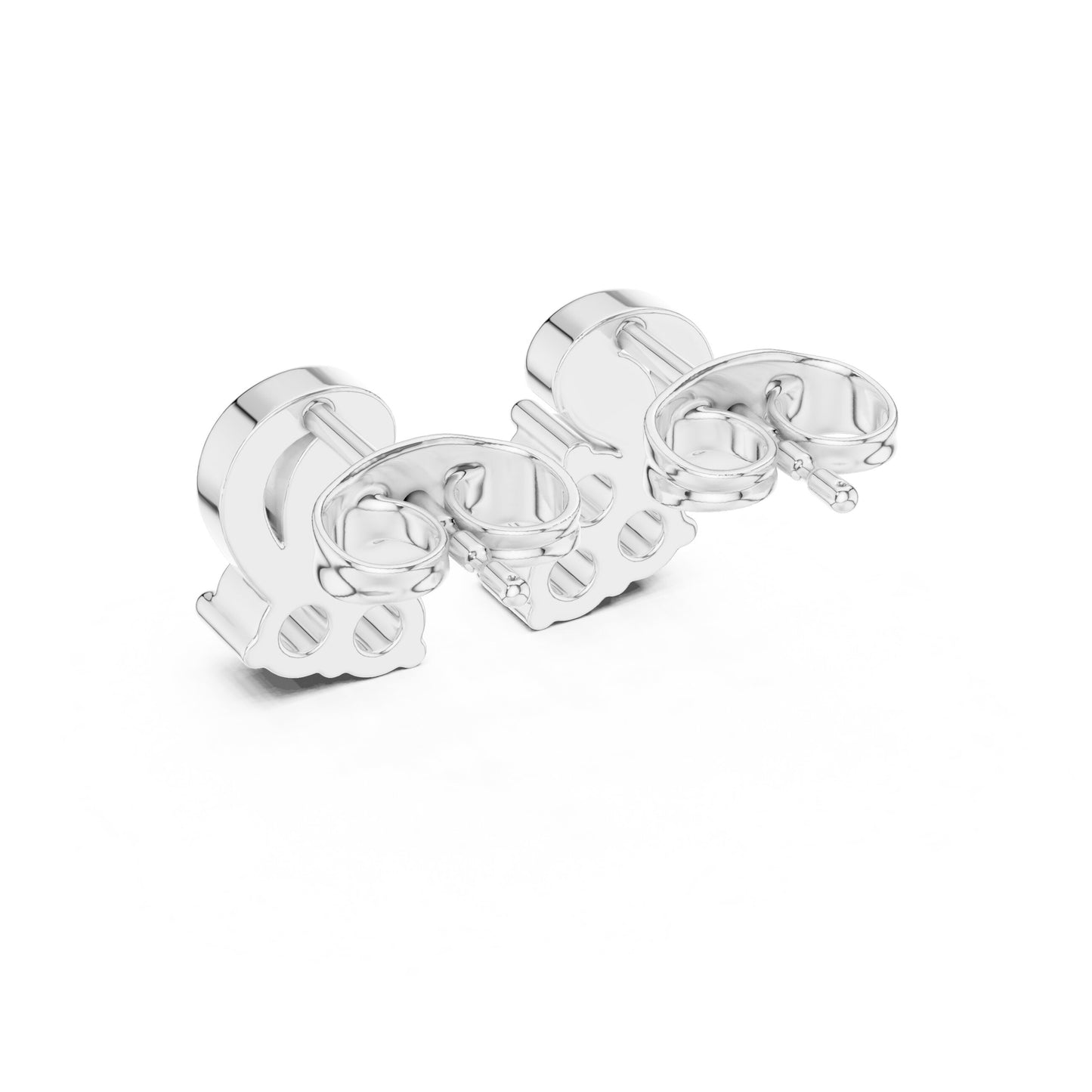 Round Stud Lab Grown Diamond Earrings