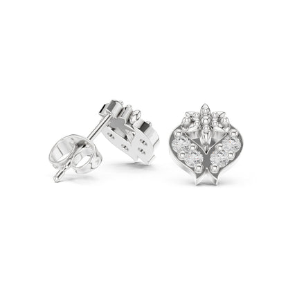 Round Cluster Lab Grown Diamond Earrings