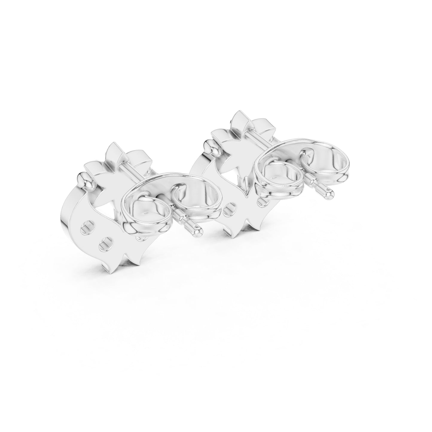 Round Cluster Lab Grown Diamond Earrings