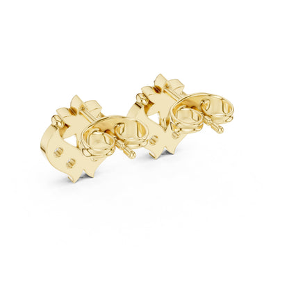 Round Cluster Lab Grown Diamond Earrings