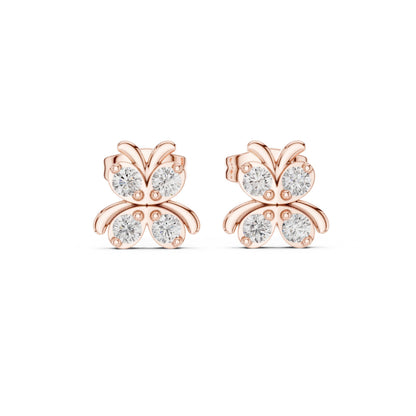 Round Cluster Lab Grown Diamond Earrings