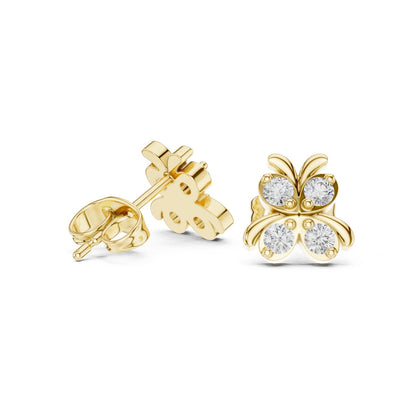 Round Cluster Lab Grown Diamond Earrings