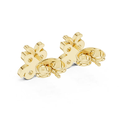 Round Cluster Lab Grown Diamond Earrings