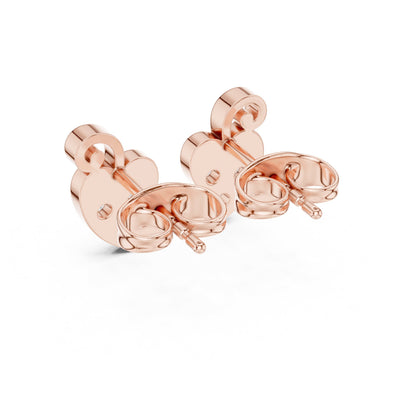 Round Stud Lab Grown Diamond Earrings