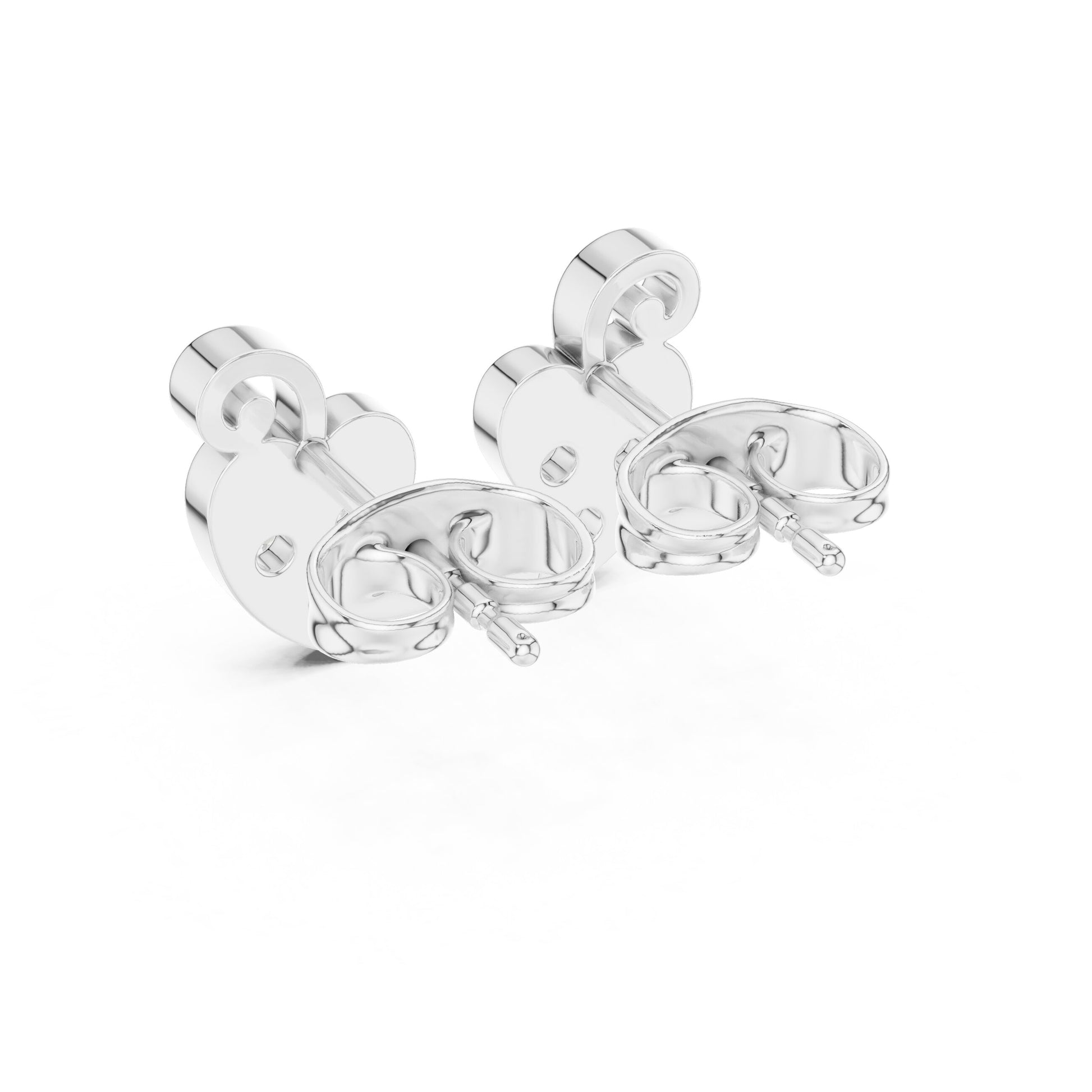 Round Stud Lab Grown Diamond Earrings