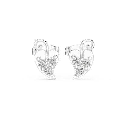 Round Stud Lab Grown Diamond Earrings