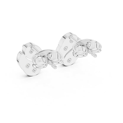 Round Stud Lab Grown Diamond Earrings