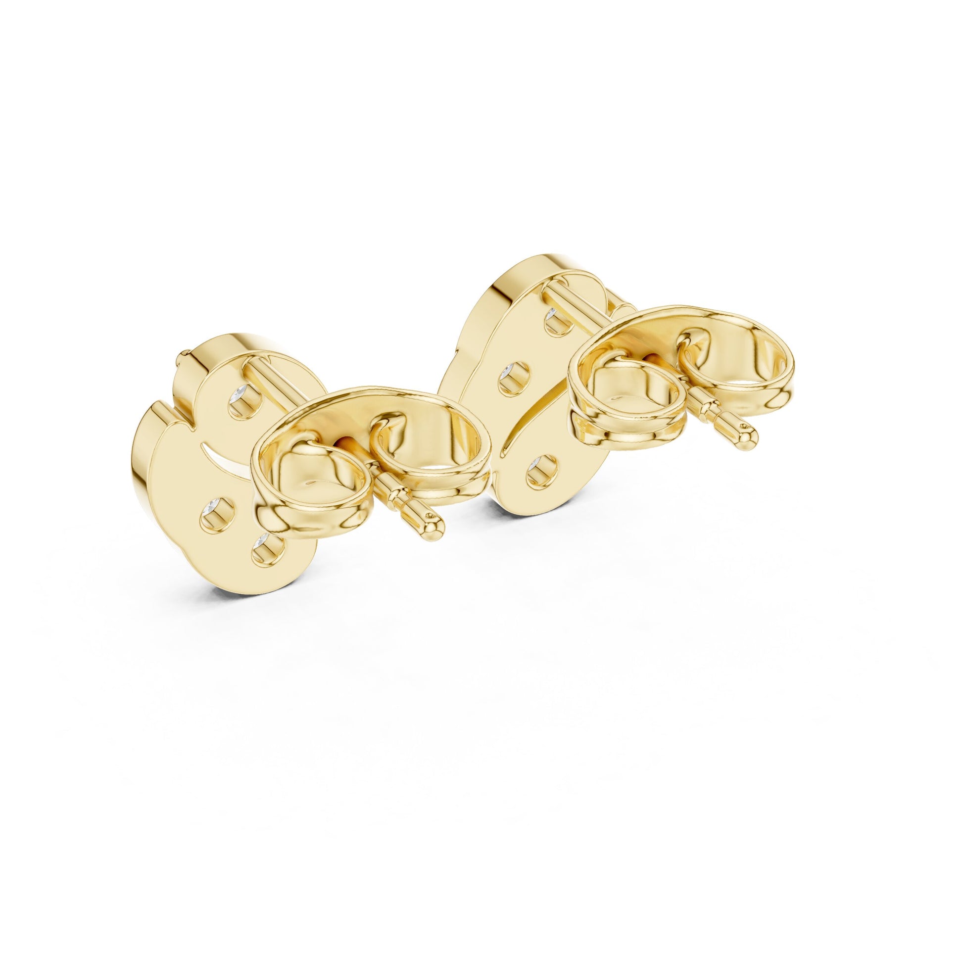 Round Stud Lab Grown Diamond Earrings