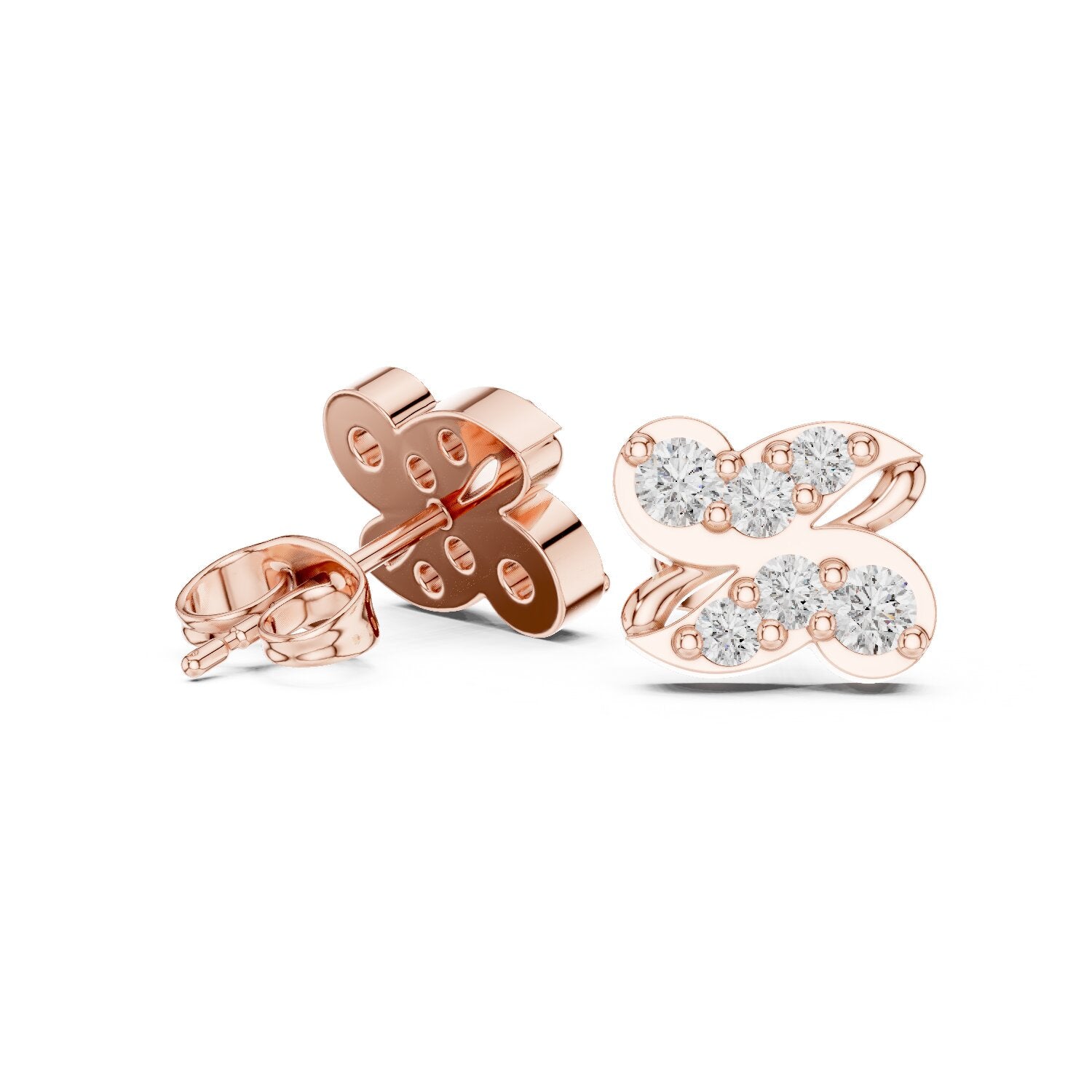 Round Cluster Lab Grown Diamond Earrings