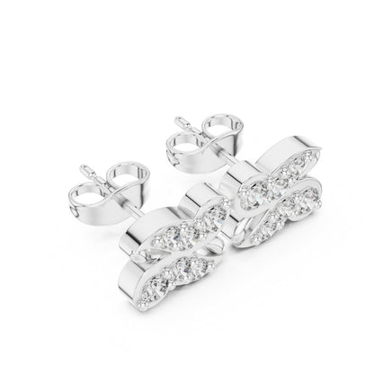 Round Cluster Lab Grown Diamond Earrings