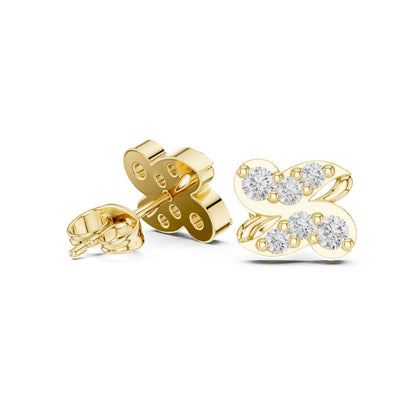 Round Cluster Lab Grown Diamond Earrings