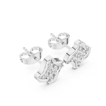 Round Stud Lab Grown Diamond Earrings