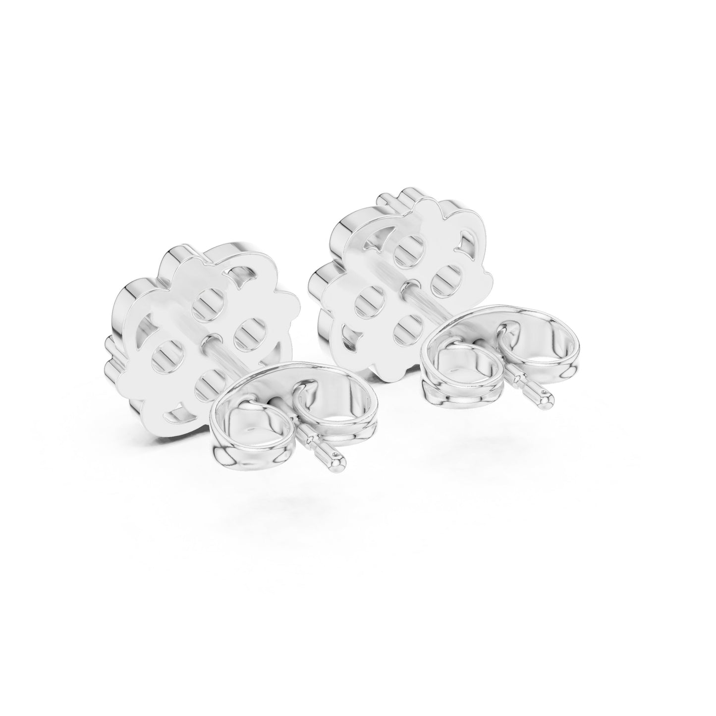 Round Cluster Lab Grown Diamond Earrings