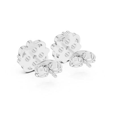 Round Cluster Lab Grown Diamond Earrings