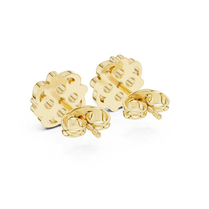 Round Cluster Lab Grown Diamond Earrings