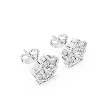 Round Stud Lab Grown Diamond Earrings
