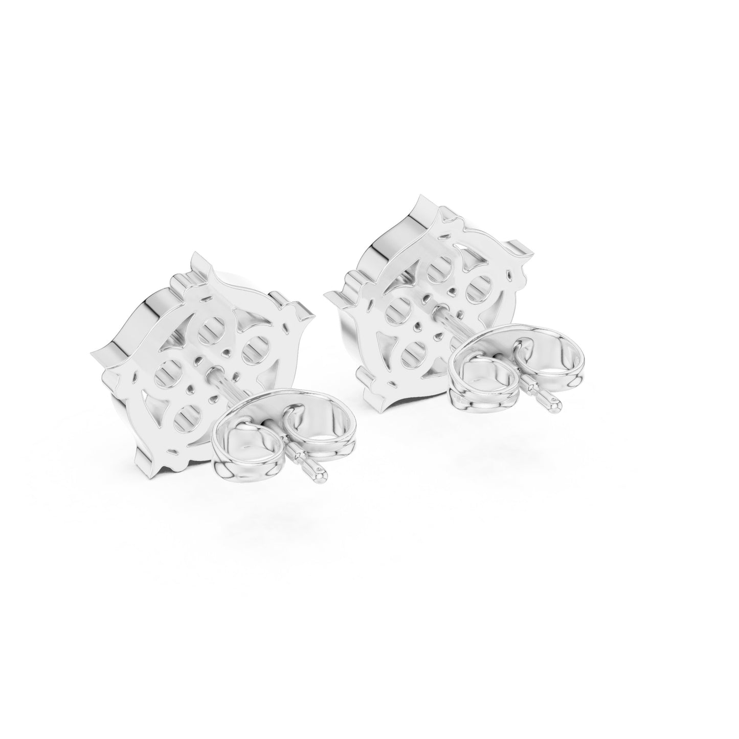Round Stud Lab Grown Diamond Earrings