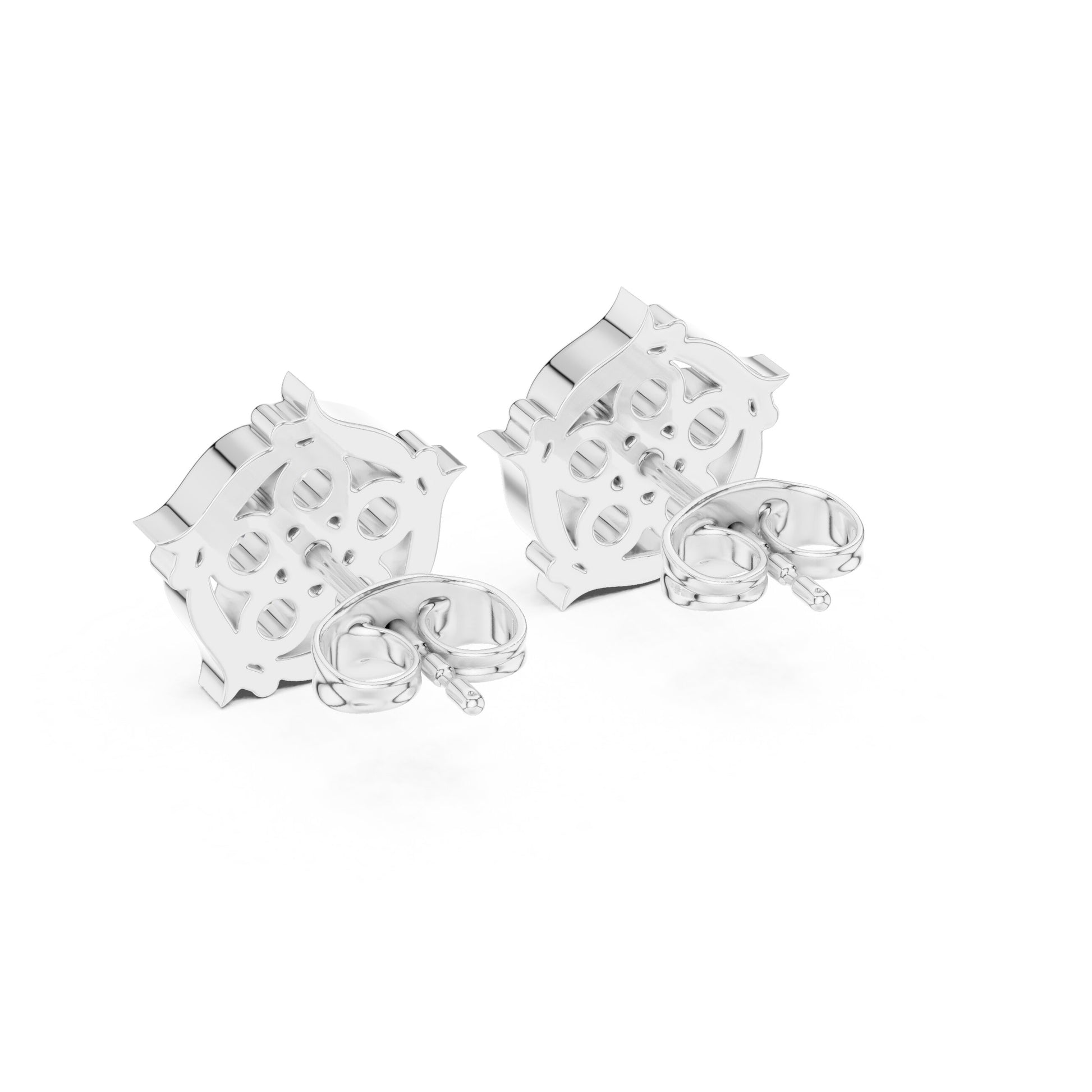 Round Stud Lab Grown Diamond Earrings