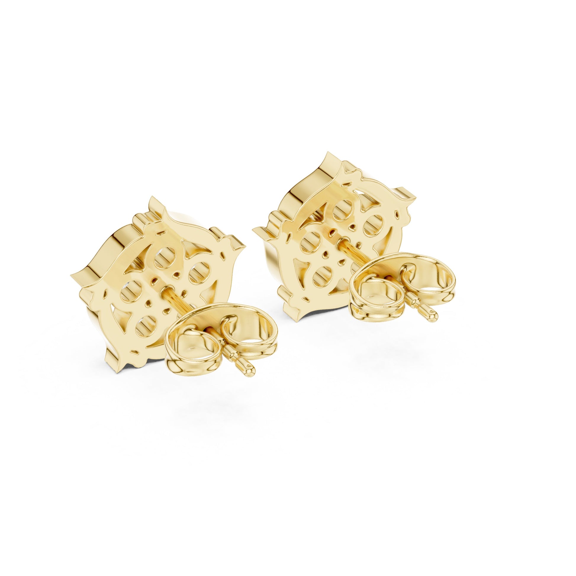 Round Stud Lab Grown Diamond Earrings