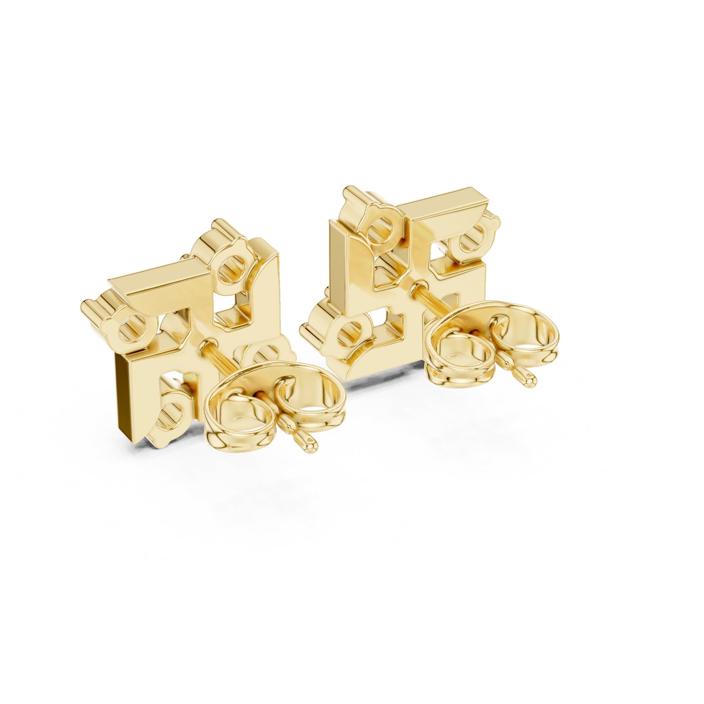Round Stud Lab Grown Diamond Earrings