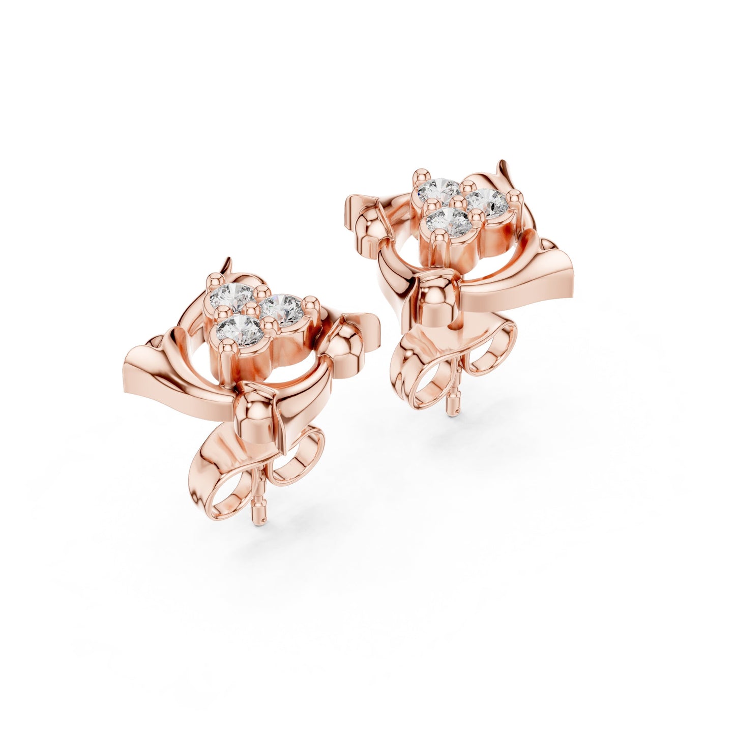 Round Dangle Lab Grown Diamond Earrings