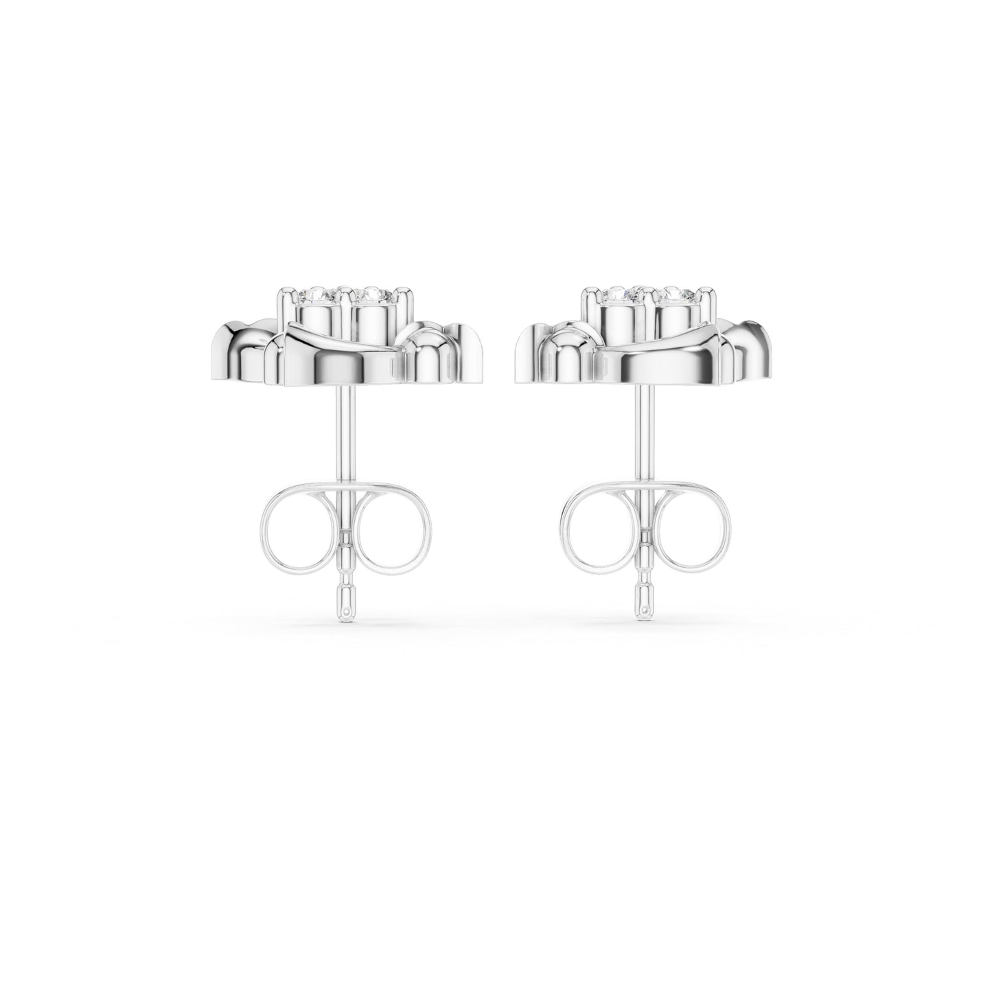 Round Dangle Lab Grown Diamond Earrings