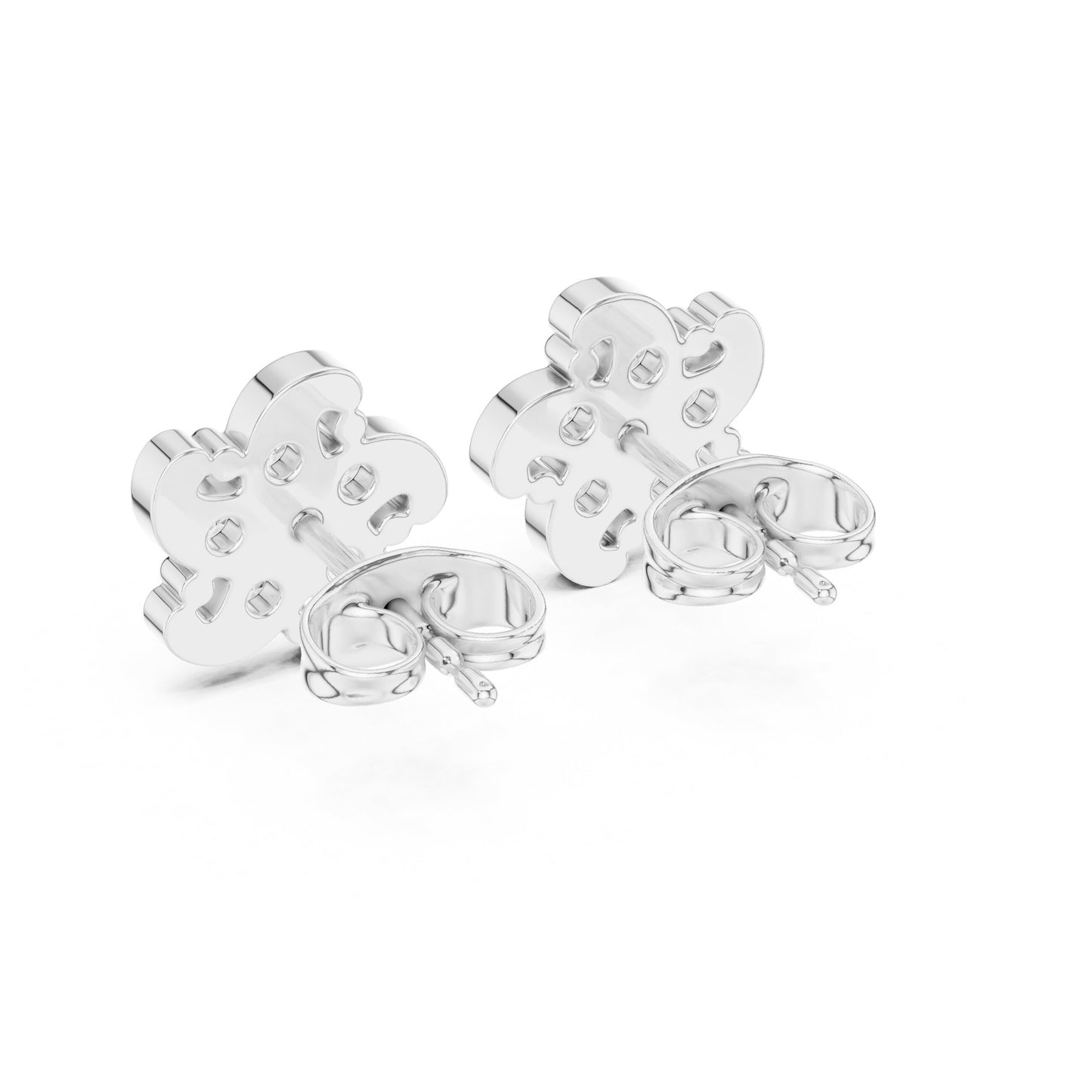 Round Cluster Lab Grown Diamond Earrings