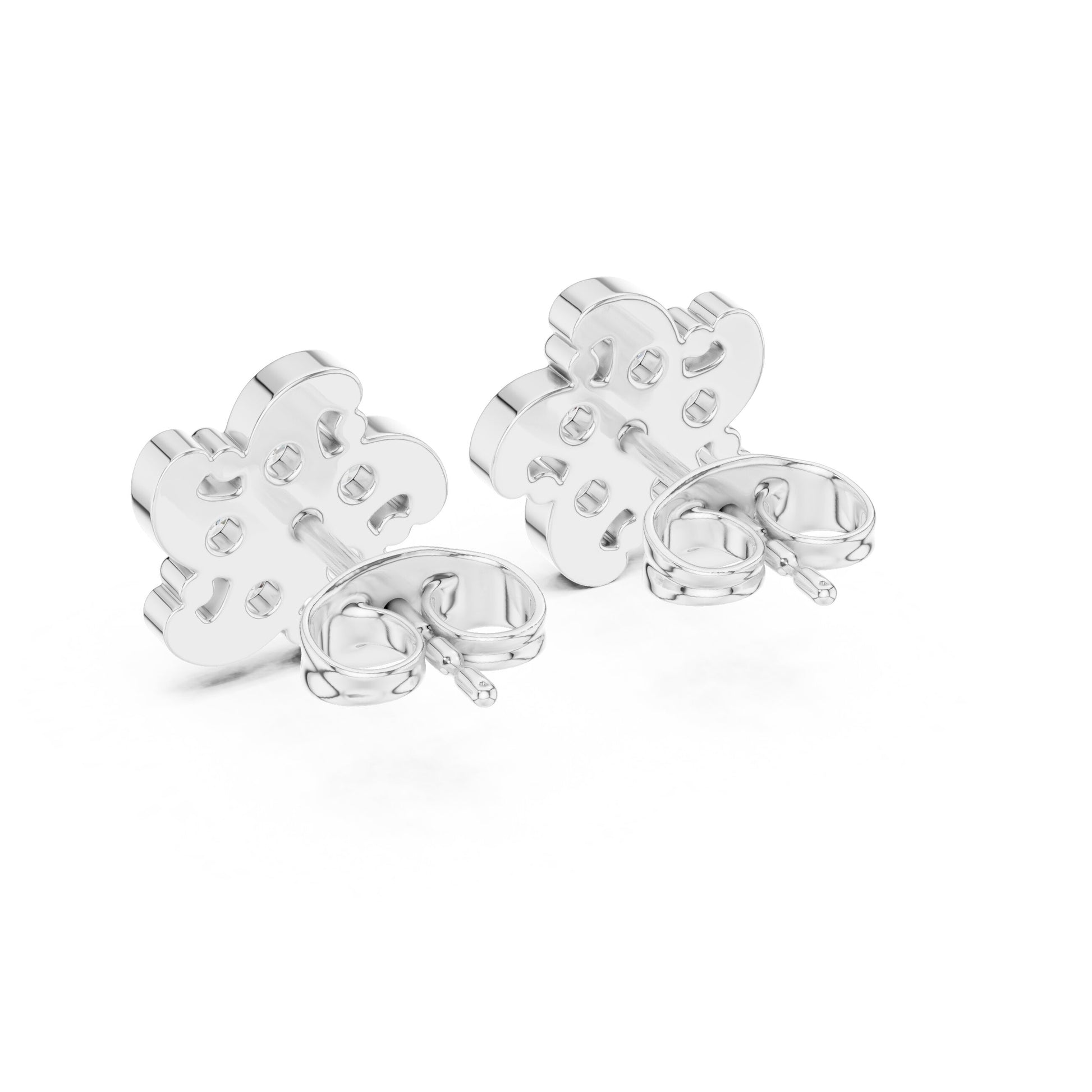 Round Cluster Lab Grown Diamond Earrings