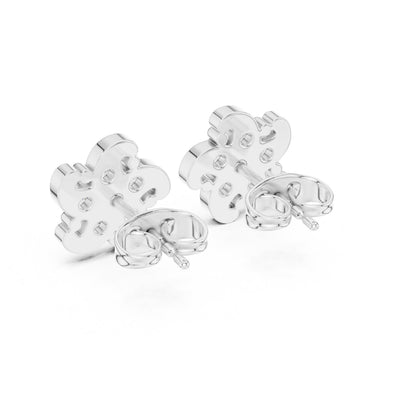 Round Cluster Lab Grown Diamond Earrings