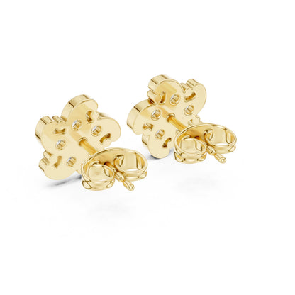Round Cluster Lab Grown Diamond Earrings
