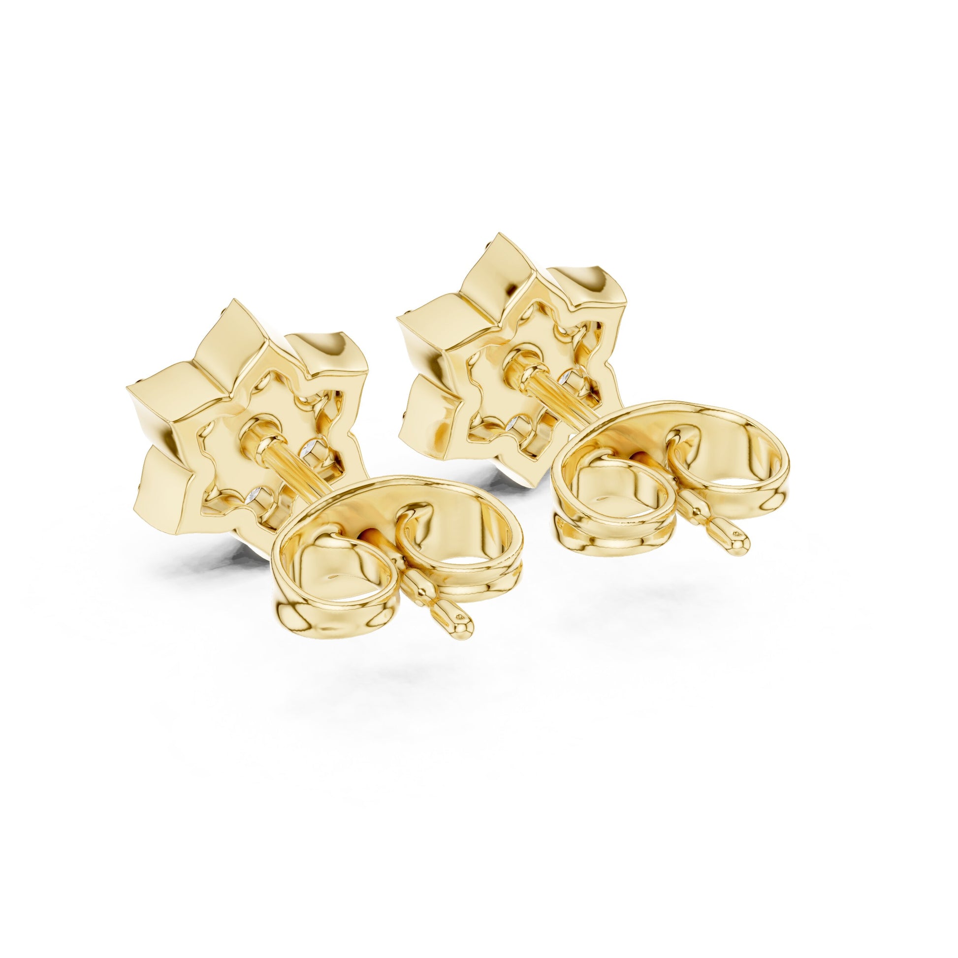 Round Cluster Lab Grown Diamond Earrings