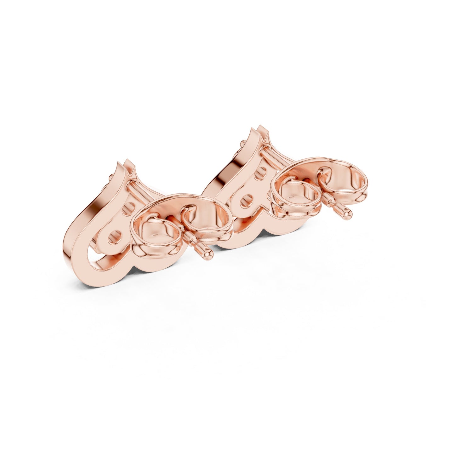 Round Stud Lab Grown Diamond Earrings