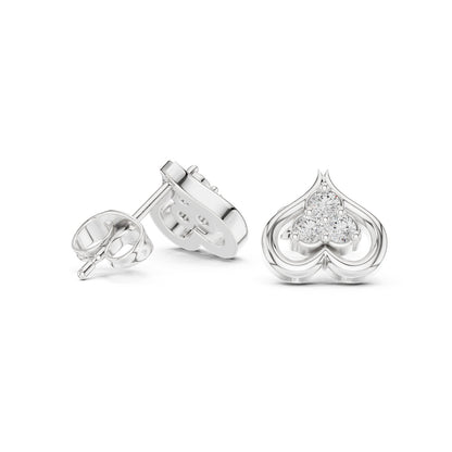 Round Stud Lab Grown Diamond Earrings