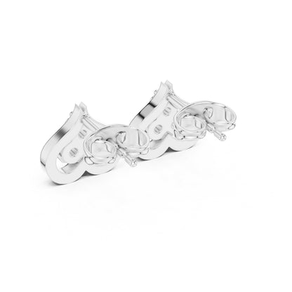 Round Stud Lab Grown Diamond Earrings