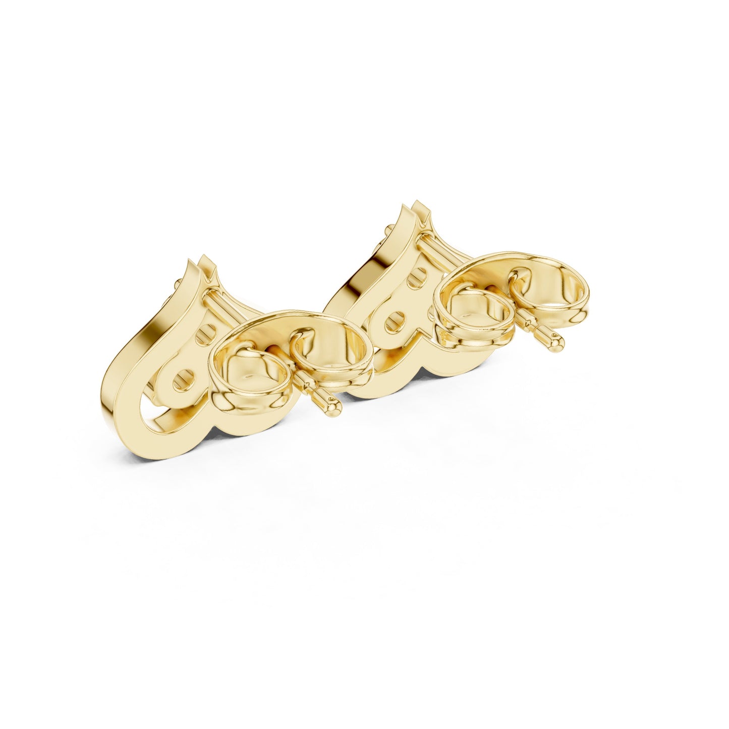 Round Stud Lab Grown Diamond Earrings