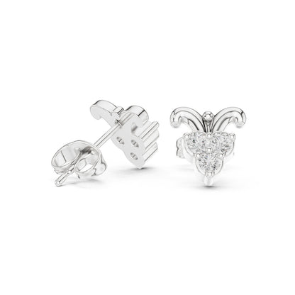 Round Stud Lab Grown Diamond Earrings