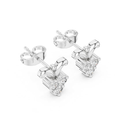 Round Stud Lab Grown Diamond Earrings
