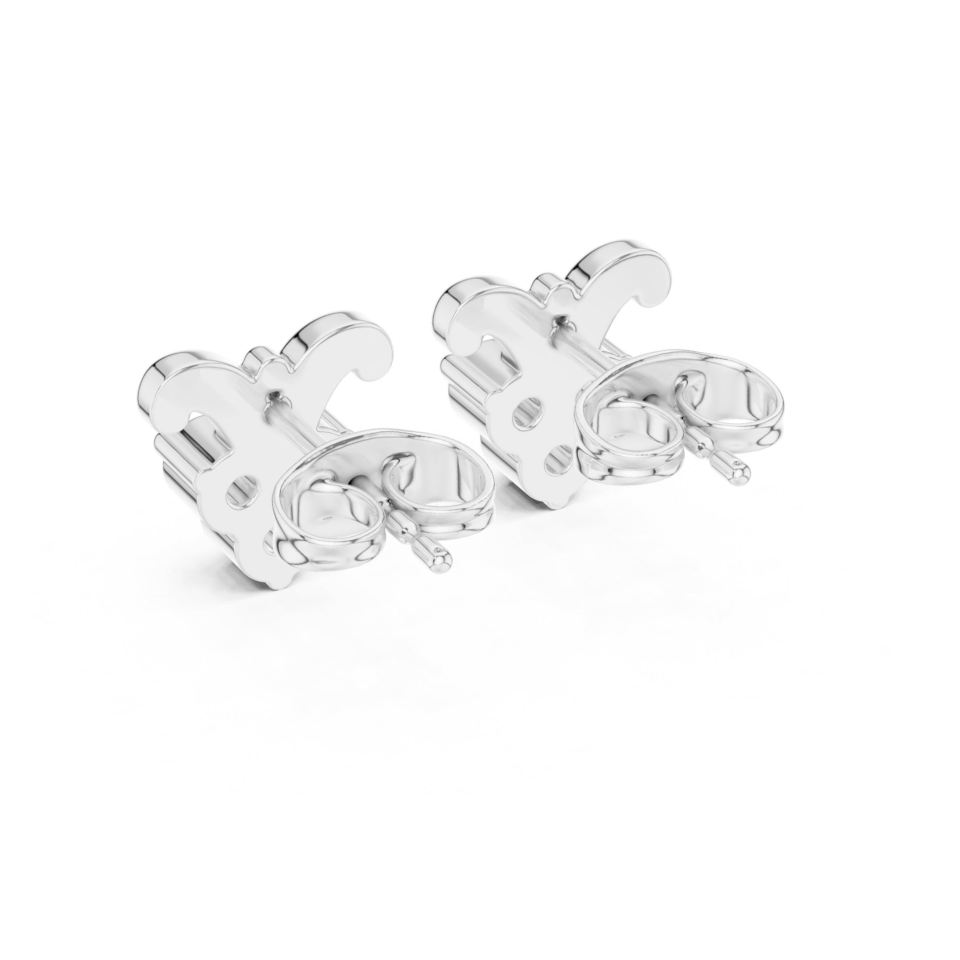 Round Stud Lab Grown Diamond Earrings